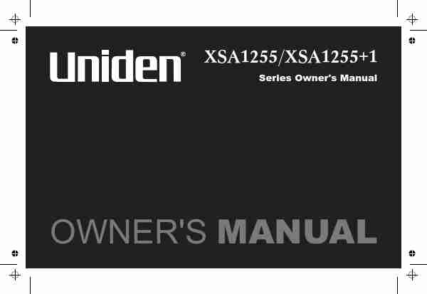 Uniden Cordless Telephone XSA1255+1-page_pdf